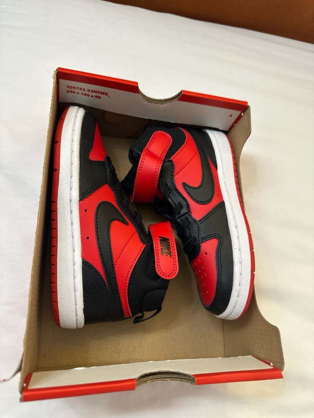 Nike Kids' Court Borough Mid 2 High Top Sneaker Little Kid